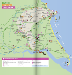 Yorkshire Wolds visitor map